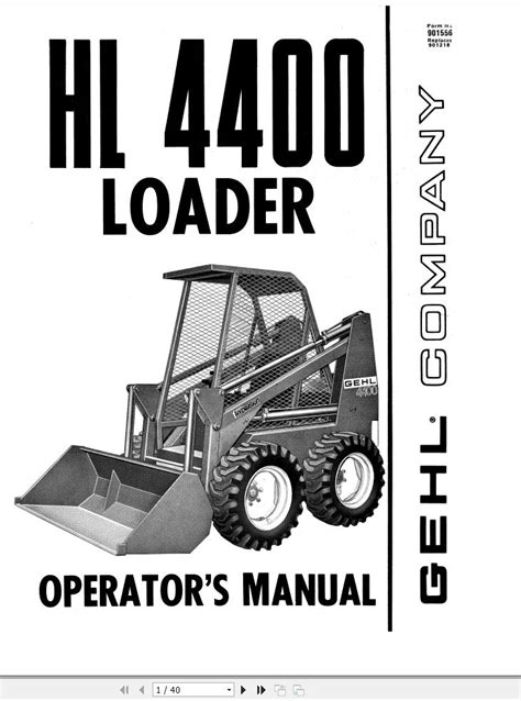 gehl skid steer drive instructions|gehl operators manual free download.